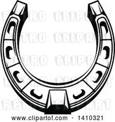 Vector Clip Art of Retro Horseshoe by Vector Tradition SM