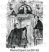 Vector Clip Art of Retro Judge and Lawyers by Prawny Vintage