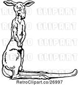 Vector Clip Art of Retro Kangaroo by Prawny Vintage