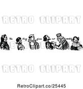 Vector Clip Art of Retro King Giving out Medals by Prawny Vintage