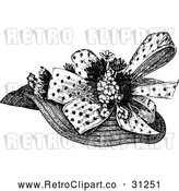 Vector Clip Art of Retro Ladies Hat 1 by Prawny Vintage