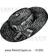Vector Clip Art of Retro Ladies Hat 2 by Prawny Vintage