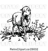 Vector Clip Art of Retro Lamb by Prawny Vintage