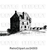 Vector Clip Art of Retro Lauriston Castle by Prawny Vintage