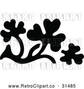 Vector Clip Art of Retro Leaf Design Element 4 by Prawny Vintage