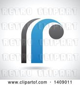 Vector Clip Art of Retro Lowercase Letter R Abstract Design by Cidepix