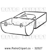 Vector Clip Art of Retro Lunch Box by Picsburg