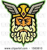 Vector Clip Art of Retro Mascot of Odin by Patrimonio