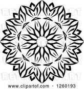 Vector Clip Art of Retro Medieval Lace Circle Design by Vector Tradition SM