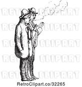 Vector Clip Art of Retro Men Smoking Cigarettes in by Picsburg