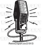 Vector Clip Art of Retro Microphone by BestVector