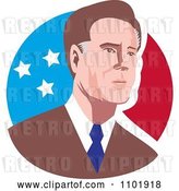 Vector Clip Art of Retro Mitt Romney 2012 Republican American Presidential Candidate by Patrimonio