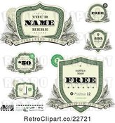 Vector Clip Art of Retro Money Badges and Design Elements 2 by BestVector