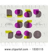Vector Clip Art of Retro Numbers in Neoclassical Didot by Elena