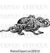 Vector Clip Art of Retro Octopus 3 by Prawny Vintage