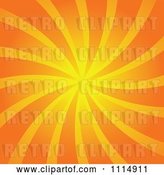 Vector Clip Art of Retro Orange Swirl Background 1 by Dero