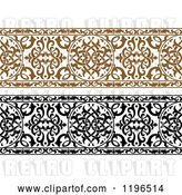 Vector Clip Art of Retro Ornate Brown and Arabic Borders by Vector Tradition SM