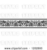 Vector Clip Art of Retro Ornate Floral Border Design 2 by Vector Tradition SM