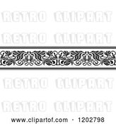 Vector Clip Art of Retro Ornate Floral Border Design 4 by Vector Tradition SM