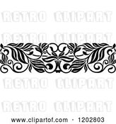 Vector Clip Art of Retro Ornate Floral Border Design 5 by Vector Tradition SM