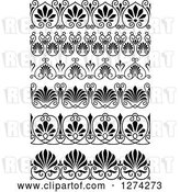 Vector Clip Art of Retro Ornate Floral Borders by Vector Tradition SM