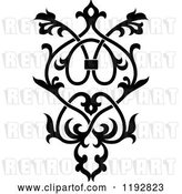 Vector Clip Art of Retro Ornate Floral Victorian Design Element 4 by Vector Tradition SM