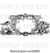 Vector Clip Art of Retro Ornate Frame with French Scenes by Prawny Vintage