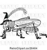 Vector Clip Art of Retro Oz Grasshopper by Prawny Vintage
