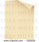 Vector Clip Art of Retro Parchment Paper Page by Cidepix