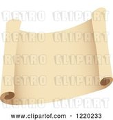 Vector Clip Art of Retro Parchment Paper Scroll by Cidepix