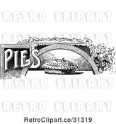 Vector Clip Art of Retro Pies Recipe Book Design by Prawny Vintage