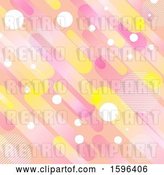 Vector Clip Art of Retro Pink and Yellow Background by KJ Pargeter