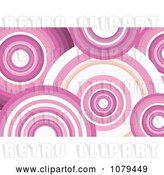 Vector Clip Art of Retro Pink Circle Background by KJ Pargeter