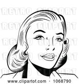 Vector Clip Art of Retro Pop Art Lady in by Brushingup