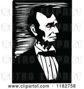 Vector Clip Art of Retro Portrait of Abraham Lincoln by Prawny