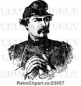 Vector Clip Art of Retro Portrait of General George McClellan by Prawny Vintage