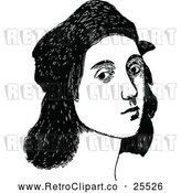 Vector Clip Art of Retro Portrait of Raphael by Prawny Vintage
