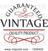 Vector Clip Art of Retro Premium Quality Guarantee Label 6 by Vector Tradition SM