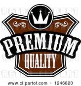 Vector Clip Art of Retro Premium Quality Label by Vector Tradition SM