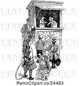 Vector Clip Art of Retro Punch and Judy Show by Prawny Vintage