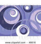 Vector Clip Art of Retro Purple and White Circle Background by KJ Pargeter