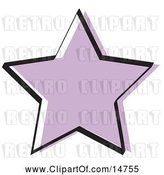 Vector Clip Art of Retro Purple Star Shape by Andy Nortnik