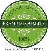 Vector Clip Art of Retro Quality Organic Label by Vector Tradition SM