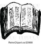 Vector Clip Art of Retro Ragged Old Book by Prawny Vintage