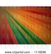 Vector Clip Art of Retro Rainbow Rays with a Corrugated Cardboard Texture by Elaineitalia