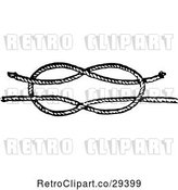 Vector Clip Art of Retro Reef Knot by Prawny Vintage
