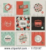 Vector Clip Art of Retro Restaurant Menu Designs by Elena