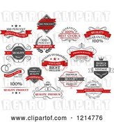 Vector Clip Art of Retro Retail Quality Guarantee Labels by Vector Tradition SM