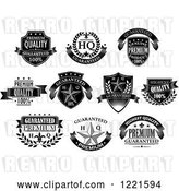 Vector Clip Art of Retro Retail Quality Labels with Sample Text 2 by Vector Tradition SM