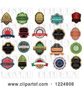 Vector Clip Art of Retro Retail Quality Labels with Sample Text 7 by Vector Tradition SM